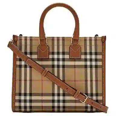 Burberry Freya Tote Bag Mini Beige