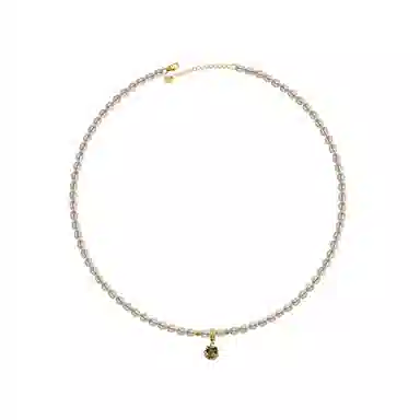 安道子 米形 延长扣 淡水珍珠 项链 女款