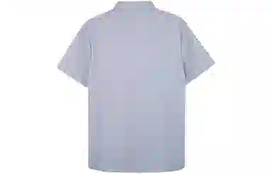 才子 尖领条纹条纹短袖衬衫 男款