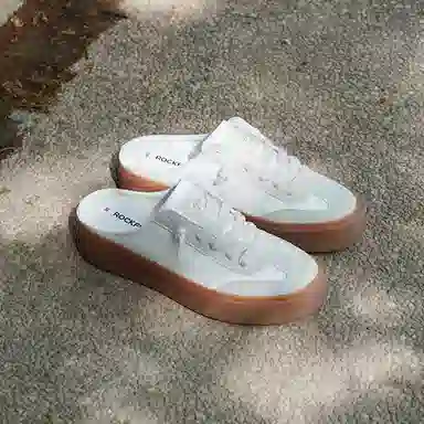 Rockfish Retro Trainer White Caramel