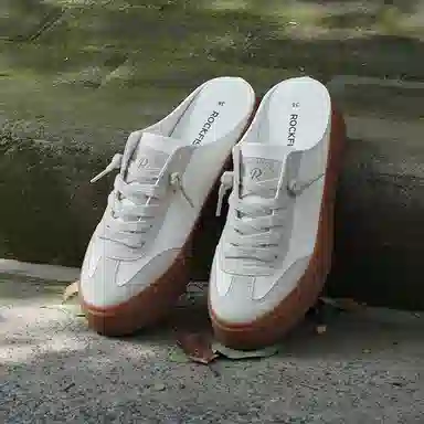 Rockfish Retro Trainer White Caramel