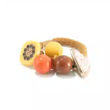 如花梦 多巴胺糖果色发绳 小清新 发饰扎头发高马尾 皮筋 亚克力 发圈 头绳 女款