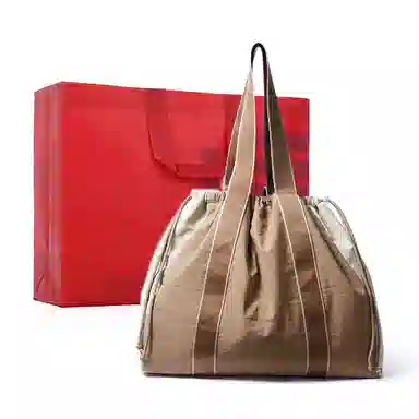 都宝路 美拉德拼色多功能 织物 手提包 女款 多色