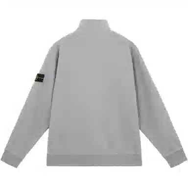 Stone Island Zip-Up Logo Jacket Gray