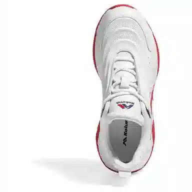 哥仑步 头层牛皮 舒适百搭 防滑透气 低帮 老爹鞋 男款 白红