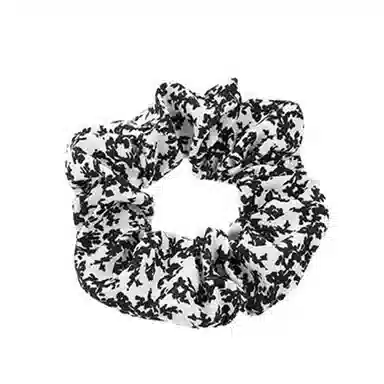 水中玉 韩式简约蓝色波点大肠发圈高级感时尚扎头发绳头饰皮筋 发圈发绳 女款