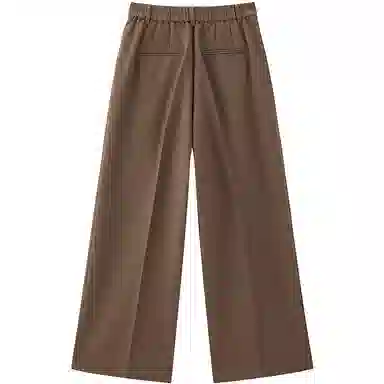 太平鸟 高腰直筒双压褶西裤休闲裤 女款