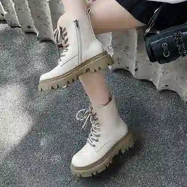 AGSDON Martin Boots 5cm Fur Lined