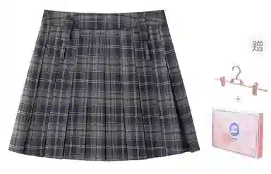 东鲸岁时记 学院风百褶裙格子伯克利休闲短裙 女款 礼盒装