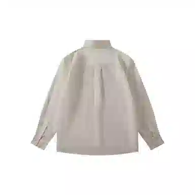 我是大卫 休闲薄款透气外套复古英伦雅痞慵懒风宽松长袖衬衫 男女同款