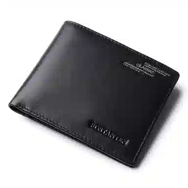 波斯丹顿 钱包男士真皮短款实用男友横款男士皮夹敞口