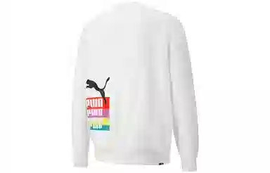 Puma Logo Crewneck Sweatshirt White