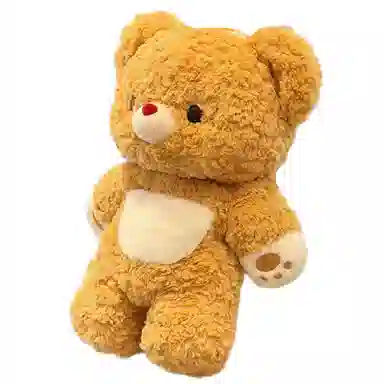 抱竹 古力古力 小熊古力 可爱日常卡通玩偶包 聚脂钎维 双肩包 大号 男女同款情侣款 黄色