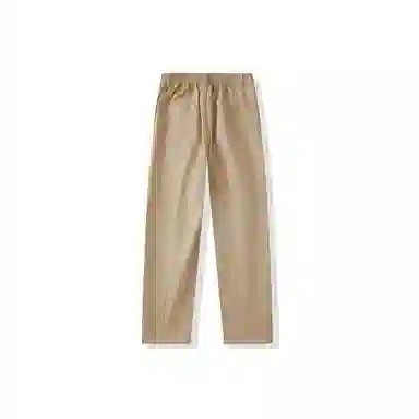 我是大卫 韩版单褶皱直筒百搭设计宽松休闲裤 男女同款 卡其色