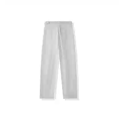 我是大卫 韩版松弛感两侧可调节直筒设计感百搭休闲裤 男女同款 白色