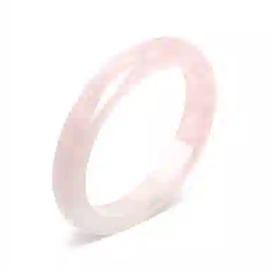 骊碧 国风设计渐变粉 温柔圆条西柚色马粉镯子精美粉少女心 水晶 手镯 女