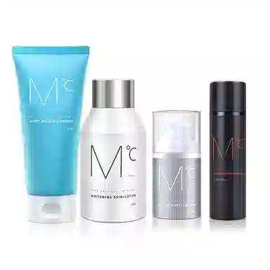 蒙度士 清爽洁面美白精华素颜霜防晒霜四件套 补水保湿