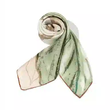 上海故事 青春 真丝中 （双面）芳茶雅韵 桑蚕丝 上架 女款 #礼盒装