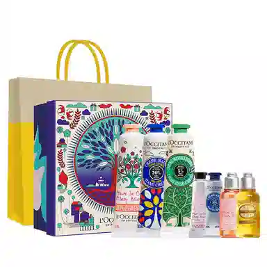 欧舒丹 限定晨光叶语樱花乳木果日落琥珀手霜套装 滋润保湿礼盒