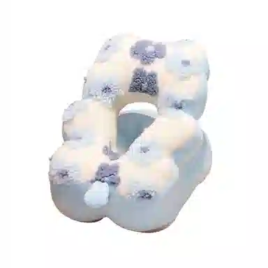 雄俊 卡通羊羔绒午睡枕 玩偶周边