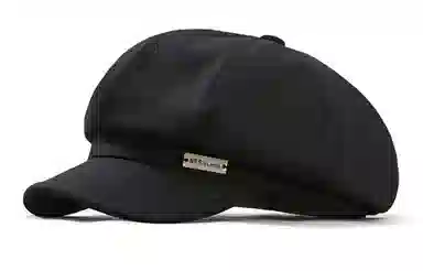 优幽兰 日系复古文艺画家帽韩版时尚百搭显脸小八角帽减龄气质休闲大头围报童帽英伦风 聚酯纤维 贝雷帽 女款