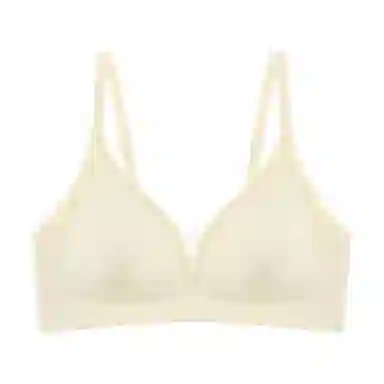 欧迪芬 轻盈裸感聚拢上托向上提拉防下垂不压不挤交叉透气网纱不跑杯隐形无痕美背文胸 女