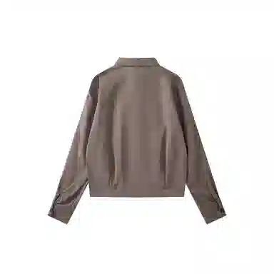 我是大卫 美式潮牌复古风翻领宽松短款小众高级感休闲百搭夹克外套 通用