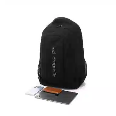 红蜻蜓 黑武士系列 织物 双肩背包 常规 男 骑士黑