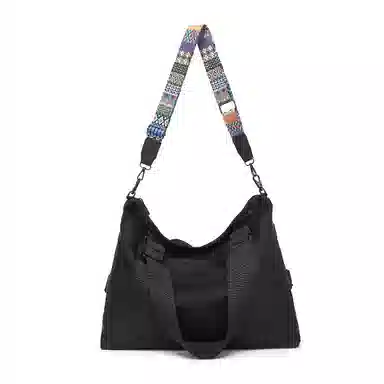 TAKI Casual Oxford Shoulder Bag Black
