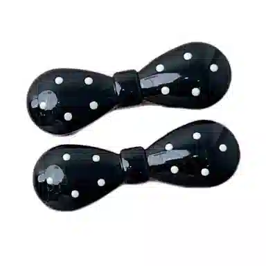 贯古今 法式黑白波点系列金属小众设计感鸭嘴夹刘海侧边夹 合金 发夹 女