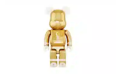 BE@RBRICK Qatar World Cup 2022 Gold 100%400%