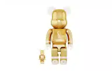 BE@RBRICK Qatar World Cup 2022 Gold 100%400%