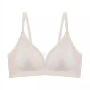 欧迪芬 轻盈裸感聚拢上托向上提拉防下垂不压不挤交叉透气网纱不跑杯隐形无痕美背文胸 女