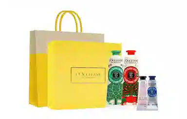 欧舒丹 限定晨光叶语樱花乳木果日落琥珀手霜套装 滋润保湿礼盒