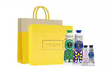 欧舒丹 限定晨光叶语樱花乳木果日落琥珀手霜套装 滋润保湿礼盒