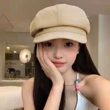 优幽兰 日系复古文艺画家帽韩版时尚百搭显脸小八角帽减龄气质休闲大头围报童帽英伦风 聚酯纤维 贝雷帽 女款