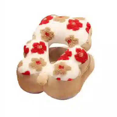 雄俊 卡通羊羔绒午睡枕 玩偶周边