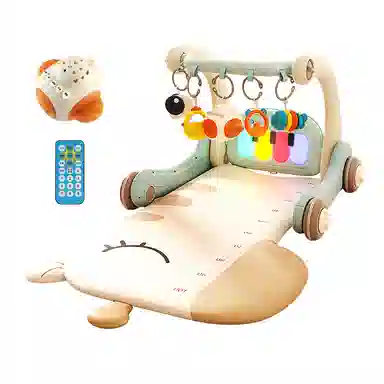 益米 脚踏钢琴健身架 童用学步车 早教益智玩具