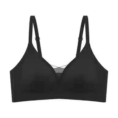 欧迪芬 轻盈裸感聚拢上托向上提拉防下垂不压不挤交叉透气网纱不跑杯隐形无痕美背文胸 女