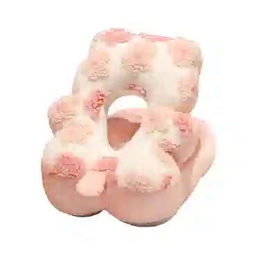 雄俊 卡通羊羔绒午睡枕 玩偶周边
