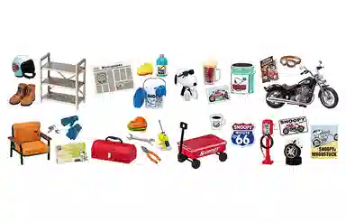 RE-MENT Snoopy's Garage 8