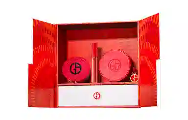 阿玛尼 七夕口红气垫礼盒 提升气色