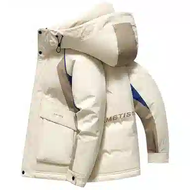 鸭鸭 拼色时尚韩版休闲短款羽绒服 通用