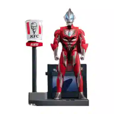 肯德基 迪迦奥特曼&捷德奥特曼&赛罗奥特曼&泽塔奥特曼 可动手办