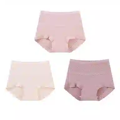 古今 高腰抗菌裆收腹舒适提臀蕾丝透气包臀无痕内裤 女 组合装