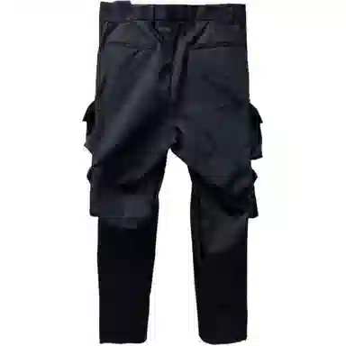 Prada SS24 Logo Pocket Cargo Pants Black