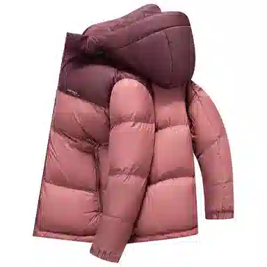 鸭鸭 时尚运动系列 韩版休闲短款连帽外套户外防寒保暖基础款面包羽绒服 通用