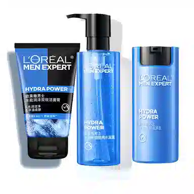 欧莱雅 男士水能 护肤套装 保湿控油清洁