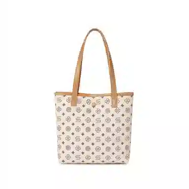 ST&SAT Tote Bag Coffee/Off-White