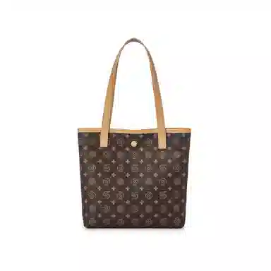 ST&SAT Tote Bag Coffee/Off-White